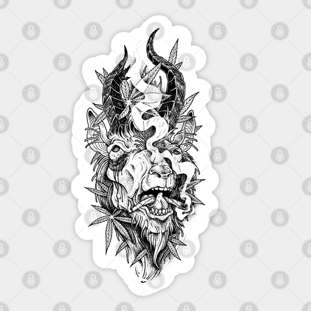 GOAT 420 Sticker by btcillustration